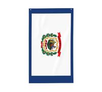 Bandiera decorativa da giardino della Virginia Occidentale, in poliestere, stampa vivace, pronta per vacanze e feste