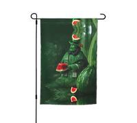 Bandiera decorativa da giardino di Patrick's Watermelon Festival 30,5 x 45,7 cm, 100% fibra di poliestere, tessuto spesso, universale per tutte le stagioni