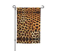 Bandiera decorativa da giardino stampata a strisce su leopardi, 30,5 x 45,7 cm, per patio, balcone, cortile, prato