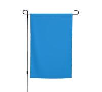 Bandiera decorativa da giardino stampata in tinta unita blu, 30,5 x 45,7 cm, per patio, balcone, cortile, prato