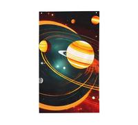 Bandiera decorativa leggera con stampa di Giove Saturno con sistema solare, bandiere stagionali, per interni ed esterni, patio, prato, giardino