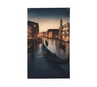 Bandiera decorativa leggera con stampa notturna di Venezia, bandiere stagionali, per interni ed esterni, patio, prato, giardino