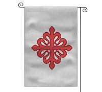 Bandiera Decorativa Order of Calatrava Decorazioni da Giardino 12x18 Inch | Robuste Bandiera Pace Resistente alle intemperie Striscione da Giardino per Attività Cortile Festa