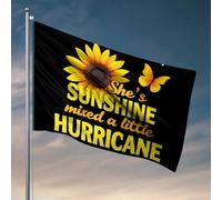 Bandiera decorativa per bar sportivi, sole e uragano, una bandiera unica per sala giochi per camera da letto (60 x 90 cm)