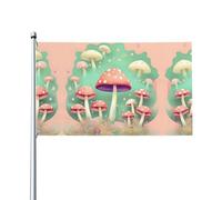 Bandiera decorativa per esterni con fungo da sogno (0,9 x 1,5 m), resistente allo sbiadimento, bandiera per anniversario di matrimonio all'aperto