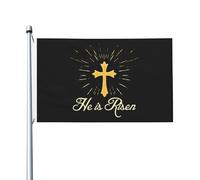 Bandiera decorativa per esterni con la scritta "Gesù Cristo è risorto" in