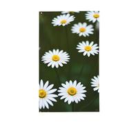 Bandiera decorativa per esterni con margherite bianche selvatiche, per interni, per cortile, stagioni, decorazioni per le vacanze