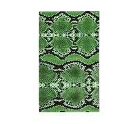 Bandiera decorativa per esterni con stampa a pelle di serpente verde, per tutte le stagioni, modello su un solo lato, per cortile, portico, patio