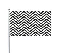 Bandiera decorativa per esterni con stampa a zigzag, utilizzata per cortili, giardini, case e terrazze
