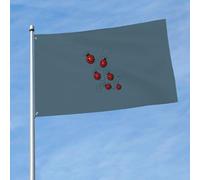 Bandiera decorativa per esterni con stampa di coccinelle artistiche, per tutte le stagioni, giardino, portico, parete, patio, feste, matrimoni