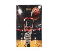 Bandiera decorativa per esterni con stampa di pallacanestro, per giardino, patio, cassetta postale, veranda