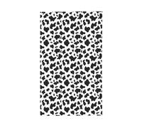 Bandiera decorativa per esterni con stampa leopardata in bianco e nero
