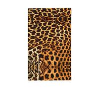 Bandiera decorativa per esterni con strisce su leopardi, 9 x 1,5 m, in poliestere verticale