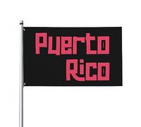 Bandiera decorativa per esterni Premium Porto Rico 9,1 x 1,5 m - Colori vivaci, antivento e resistente all'acqua - Ideale per giardino ed eventi