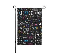 Bandiera decorativa per giardino con formula matematica, per esterni, cortile, casa, patio, prato, decorazione