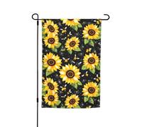 Bandiera decorativa per giardino con stampa di api girasole per prato e villa decorativa per esterni, cortile, casa, patio, prato, decorazione