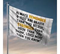 Bandiera decorativa per stanza universitaria per ragazzi, con scritta "Abbraccia la tua forza e coraggio", per camera da letto, ragazze, accessori per bandiera da giardino (120 x 180 cm)