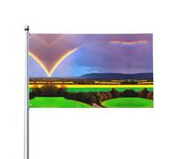 Bandiera decorativa stampata arcobaleno serale per decorazioni per feste all'aperto o al chiuso - 3 * 5 piedi