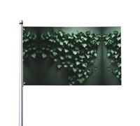 Bandiera decorativa stampata con rampicante verde per decorazioni per feste all'aperto o al chiuso - 3 * 5 piedi