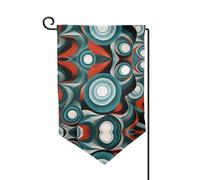 Bandiera decorativa unica per cortile, design personalizzato per primavera e giardino, bandiere bifacciali in poliestere resistente per cortile, portico e patio, futurismo taglia unica