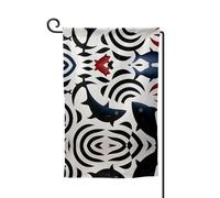 Bandiera decorativa unica per cortile, design personalizzato per primavera e giardino, bandiere da esterno su entrambi i lati in poliestere resistente per cortile, portico e patio, estremamente