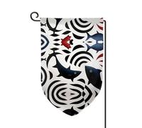 Bandiera decorativa unica per cortile, design personalizzato per primavera e giardino, bandiere da esterno su entrambi i lati in poliestere resistente per cortile, portico e patio, estremamente