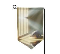 Bandiera decorativa unica per cortile, design personalizzato per primavera e giardino, bandiere da esterno in poliestere resistente su entrambi i lati per cortile, portico e patio, sigilli persi e