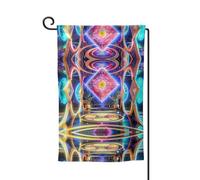 Bandiera decorativa unica per cortile, design personalizzato per primavera e giardino, bandiere da esterno su entrambi i lati in poliestere resistente per cortile, portico e patio, anime sognante e