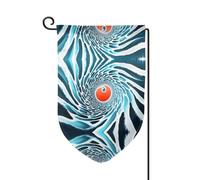 Bandiera decorativa unica per cortile, design personalizzato per primavera e giardino, bandiere da esterno su entrambi i lati in poliestere resistente per cortile, portico e patio, un vortice