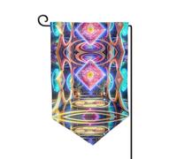 Bandiera decorativa unica per cortile, design personalizzato per primavera e giardino, bandiere da esterno su entrambi i lati in poliestere resistente per cortile, portico e patio, anime sognante e