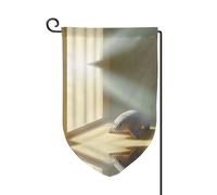 Bandiera decorativa unica per cortile, design personalizzato per primavera e giardino, bandiere da esterno in poliestere resistente su entrambi i lati per cortile, portico e patio, sigilli persi e