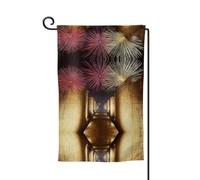 Bandiera decorativa unica per cortile, design personalizzato per primavera e giardino, bandiere da esterno su entrambi i lati in poliestere resistente per cortile, portico e patio, antiche città