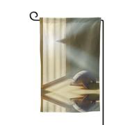 Bandiera decorativa unica per cortile, design personalizzato per primavera e giardino, bandiere da esterno in poliestere resistente su entrambi i lati per cortile, portico e patio, sigilli persi e