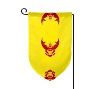 Bandiera decorativa unica per cortile - Design personalizzato per primavera e giardino, bandiere esterne bifacciali in poliestere resistente per cortile, portico e patio, bandiera reale della