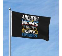 Bandiera Decorative Bandiere Da Giardino Archery Moms Real-Life Super Heroes Doppia Cucitura Striscioni Di Bunting Per Conferenza Parata Celebrazione 90X150Cm