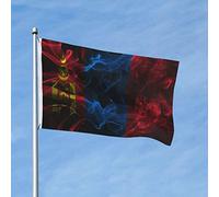 Bandiera Decorative, Smoke Style Flag Of Mongolia Poliestere Bandiere Da Giardino Per Bar Giardino Bandierine 90X150Cm