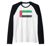 Bandiera degli Emirati Arabi Uniti con grafica per uomini, donne, bambini Maglia con Maniche Raglan