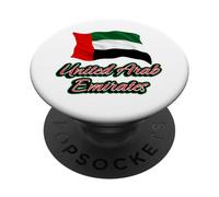 Bandiera degli Emirati Arabi Uniti Patriottica Araba Uomini Donne Bambini PopSockets PopGrip Adesivo