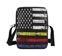 Bandiera degli Stati Uniti d'America con blu rosso usa borse messenger per le donne Crossbody Piccole borse per le donne Borse a tracolla tracolla regolabile per sport all'aperto quotidiani all'aperto