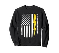 Bandiera degli Stati Uniti Flash - Ingegnere Elettrico Studente STE Felpa