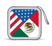 Bandiera degli Stati Uniti Messicana Divertente CD Holder 40 Capacità DVD Caso Disco Protettivo Storage Organizer Bag per Auto Casa Viaggio