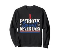 Bandiera degli Stati Uniti veterano Uno Spirito Patriottico Non Muore mai Felpa