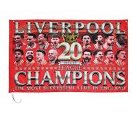 Bandiera dei campioni del Liverpool, in tessuto di poliestere, 151 x 97 cm, campioni FC 2025
