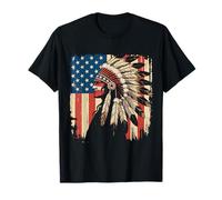 Bandiera dei nativi Americani Indiani Americani Capo USA Maglietta