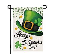 Bandiera Dei Pirati Happy St Patricks Day Green Hat Shamrocks Lucky Clover 30X45Cm Bandiera Decorative Stagionali Bandiere Da Giardino Per Sport Interni Estiva