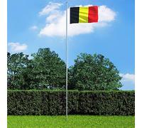 Bandiera del Belgio, 90 x 150 cm, in poliestere resistente con due occhielli in ottone, bordi rinforzati e doppie cuciture, bandiera nazionale colorata per giardino ed eventi sportivi