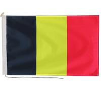 Bandiera del Belgio con corda e levetta - fatta a mano nel Regno Unito