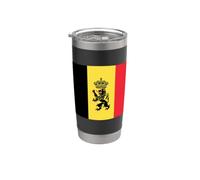 Bandiera del Belgio Stato Ensign Bicchiere termico in acciaio inox doppia parete
