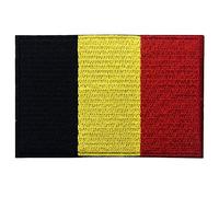 Bandiera del Belgio Termoadesiva Cucibile Ricamata Toppa