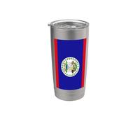 Bandiera del Belize Bicchiere termico in acciaio inox doppia parete